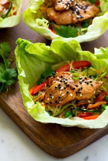 Chicken Breast & Vermicelli Lettuce Cups